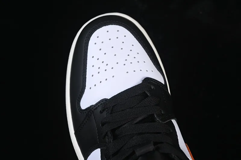 All categories Air Jordan Jordan series basketball shoes Air Jordan 1 Mid Air Jordan 1 Mid AJ1 Joe 1 black and white orange mid-top cultural and casual sneakers DQ8426-801
